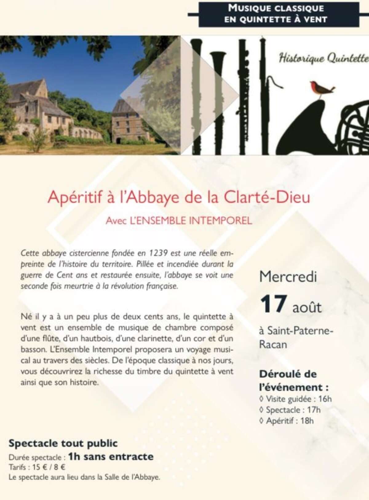 Illustration Concert quintette à vent
