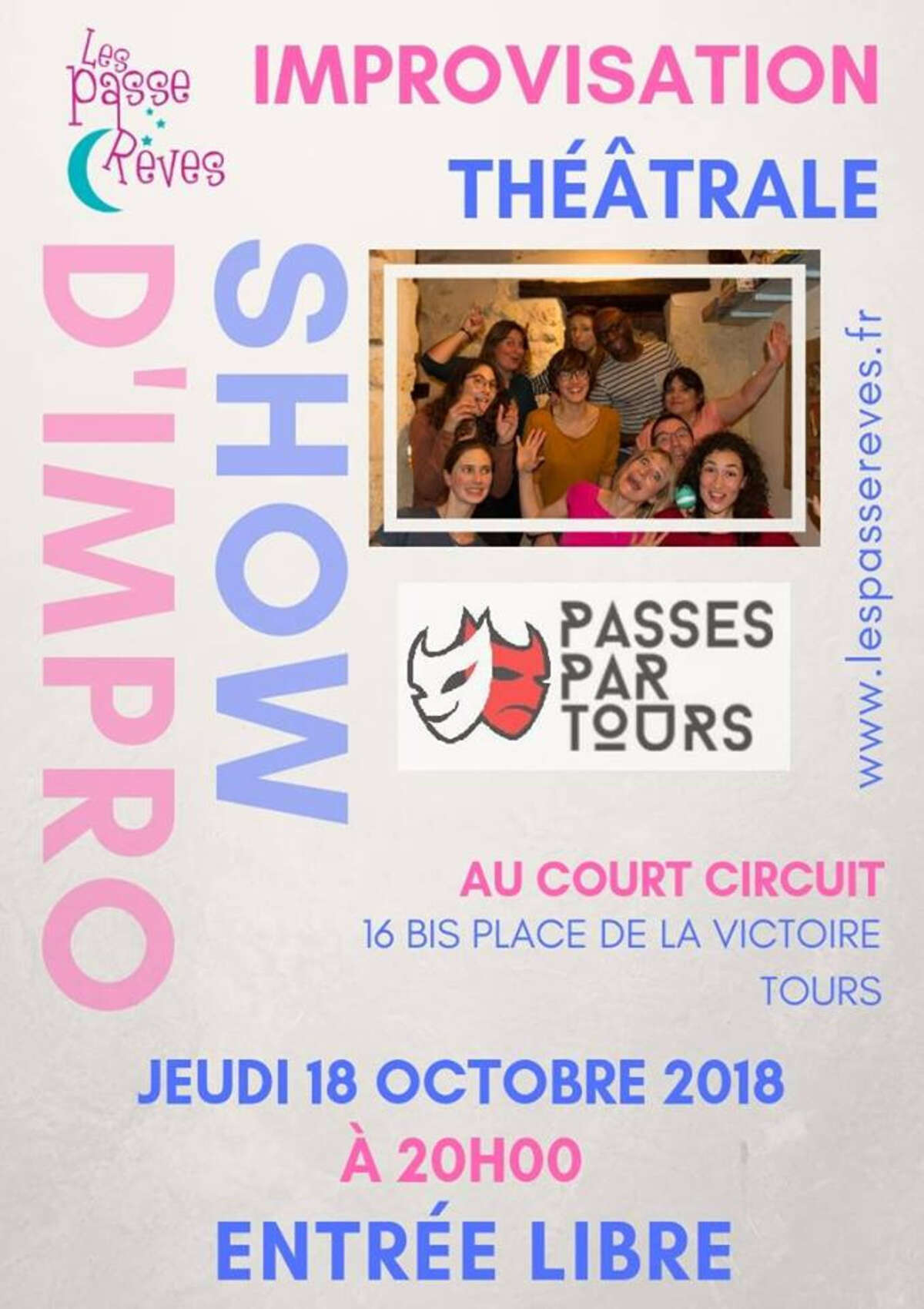 Photo de l'événement Cabaret d'impro théâtrale des Passes par Tours à Le Court Circuit Tours