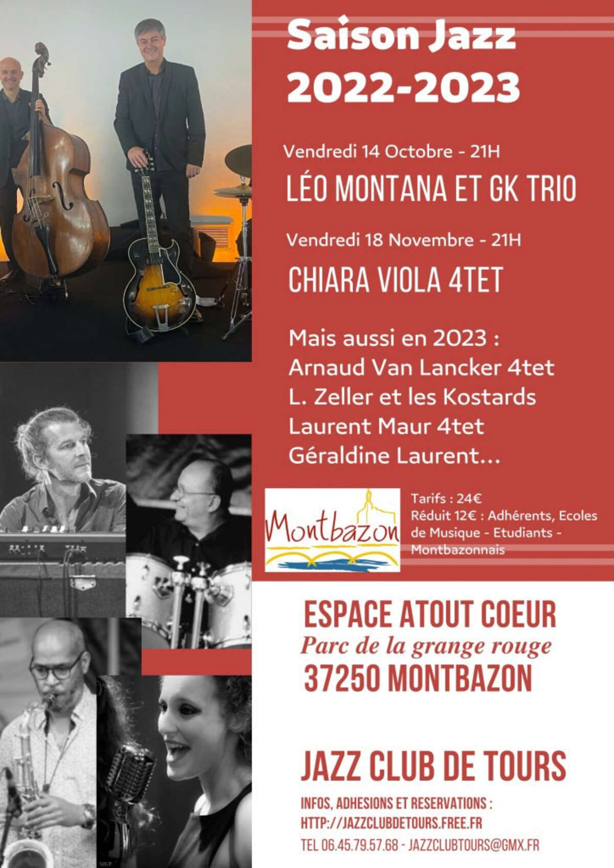 Photo de l'événement Jazz Club de Tours - LÉO MONTANA et GK TRIO à Espace Atout Coeur