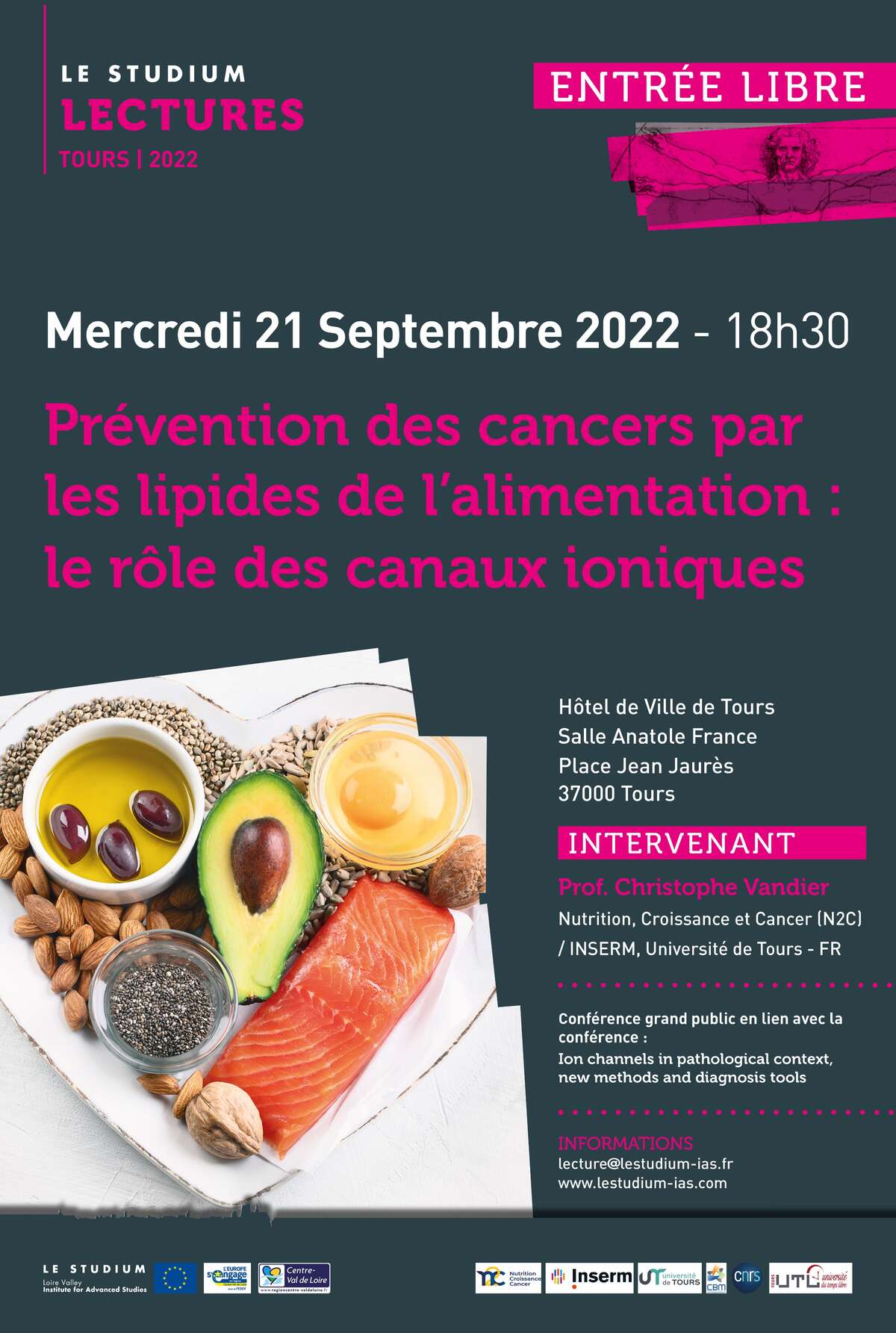 Illustration Prévention des cancers par les lipides de l'alimentation : le rôle des canaux ioniques