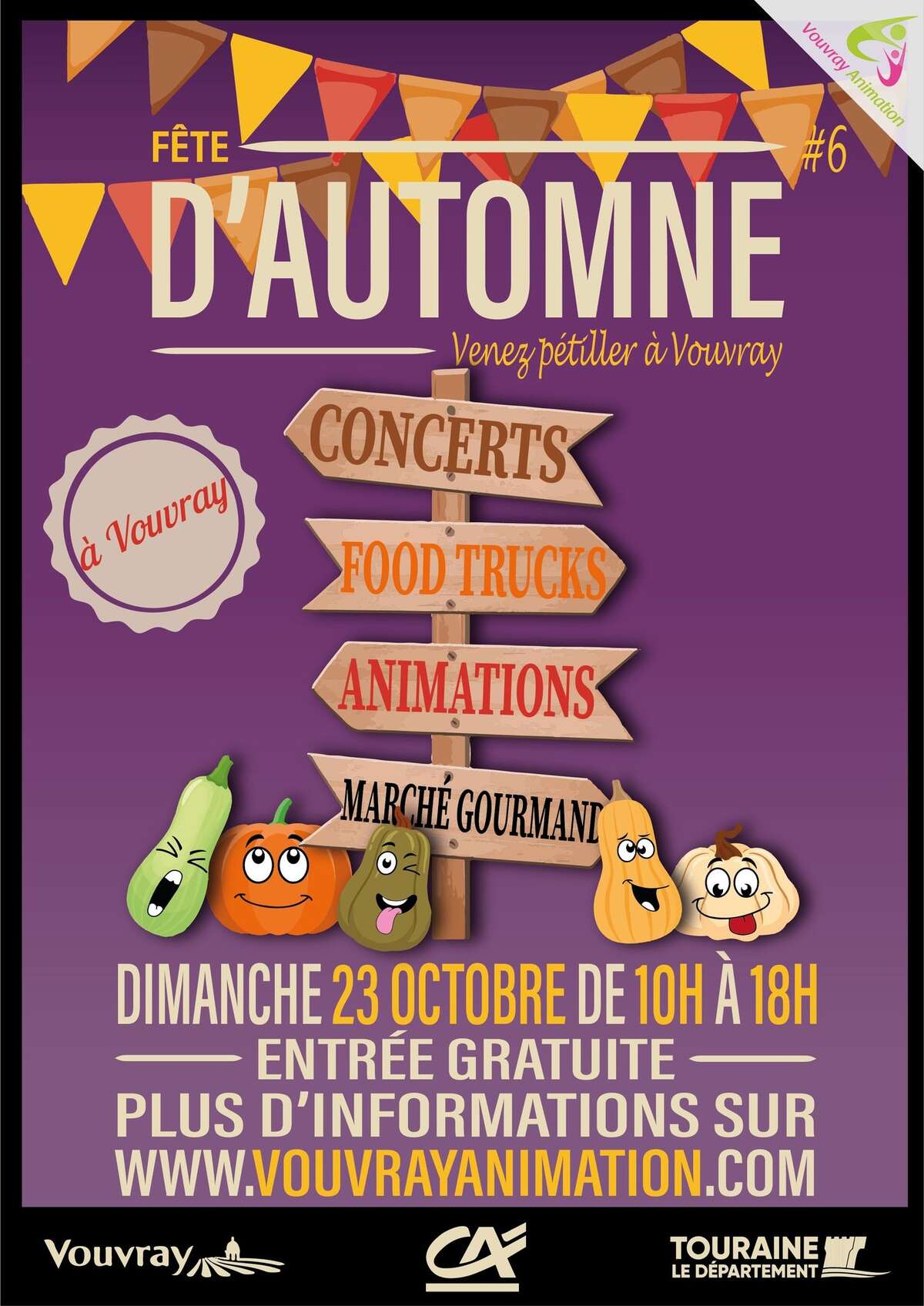 Illustration Fête d'Automne de Vouvray 2022