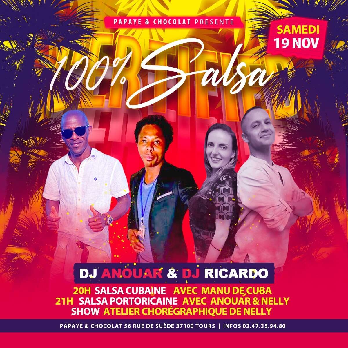 Illustration Soirée 100% SALSA