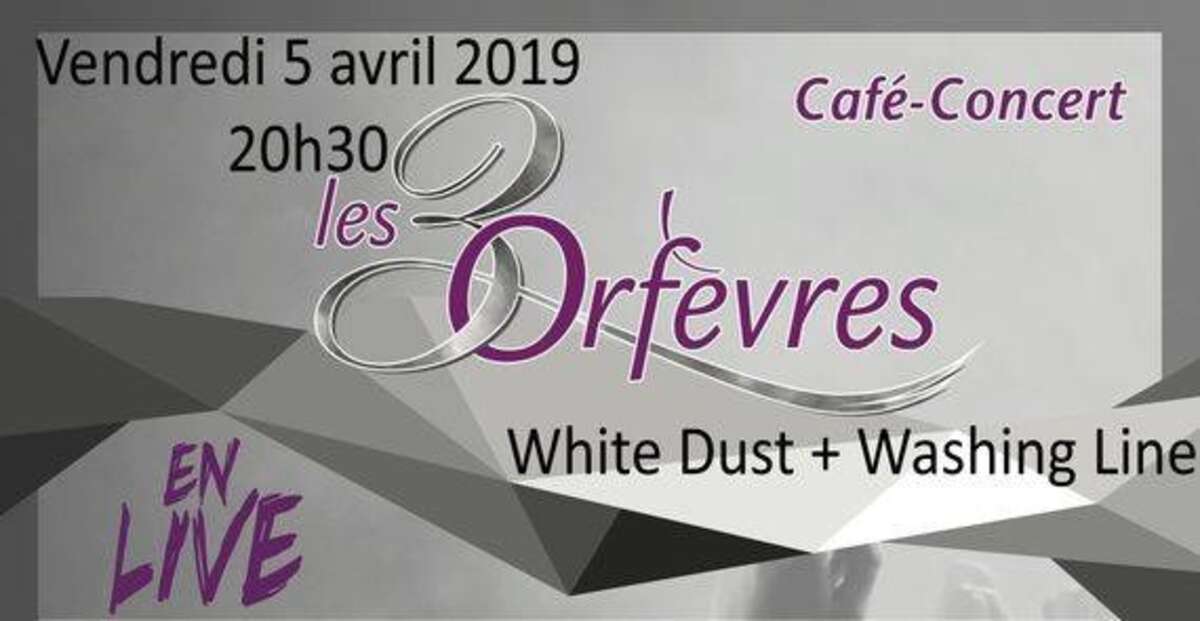 Photo de l'événement White Dust + Washing Line à Les 3 Orfèvres Café-concert