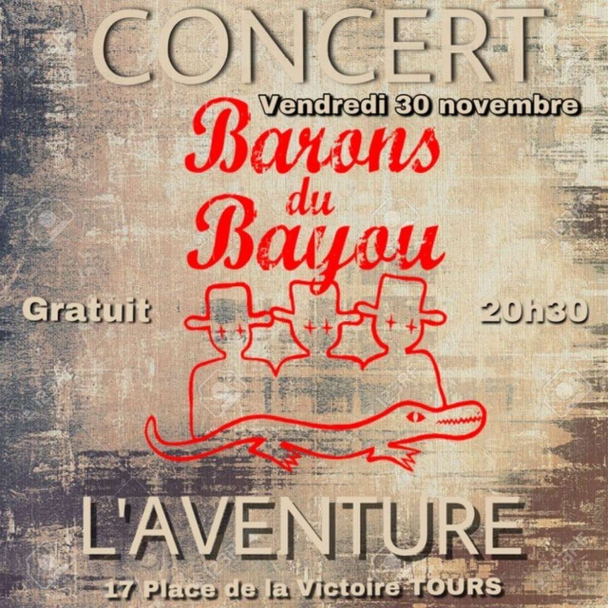 Photo de l'événement CONCERT Les Barons du Bayou à L'AVENTURE