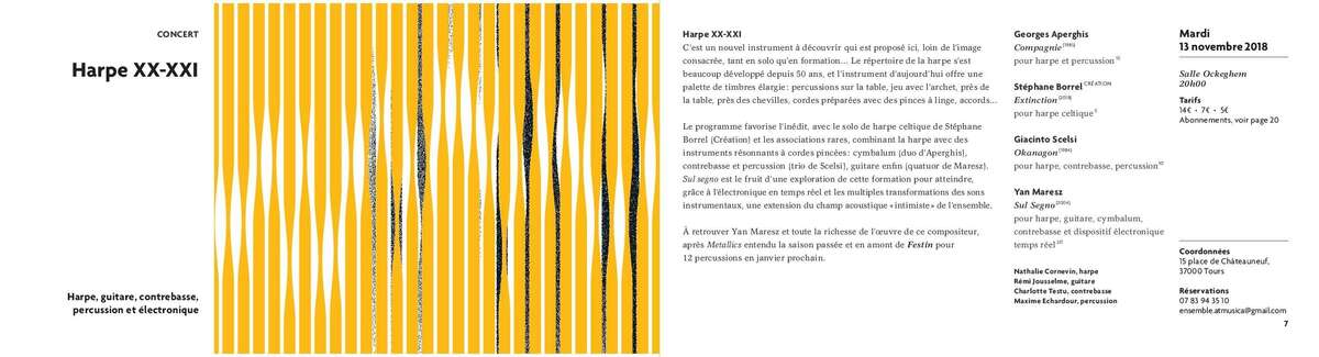 Photo de l'événement Harpe XX XXI à Salle Ockeghem