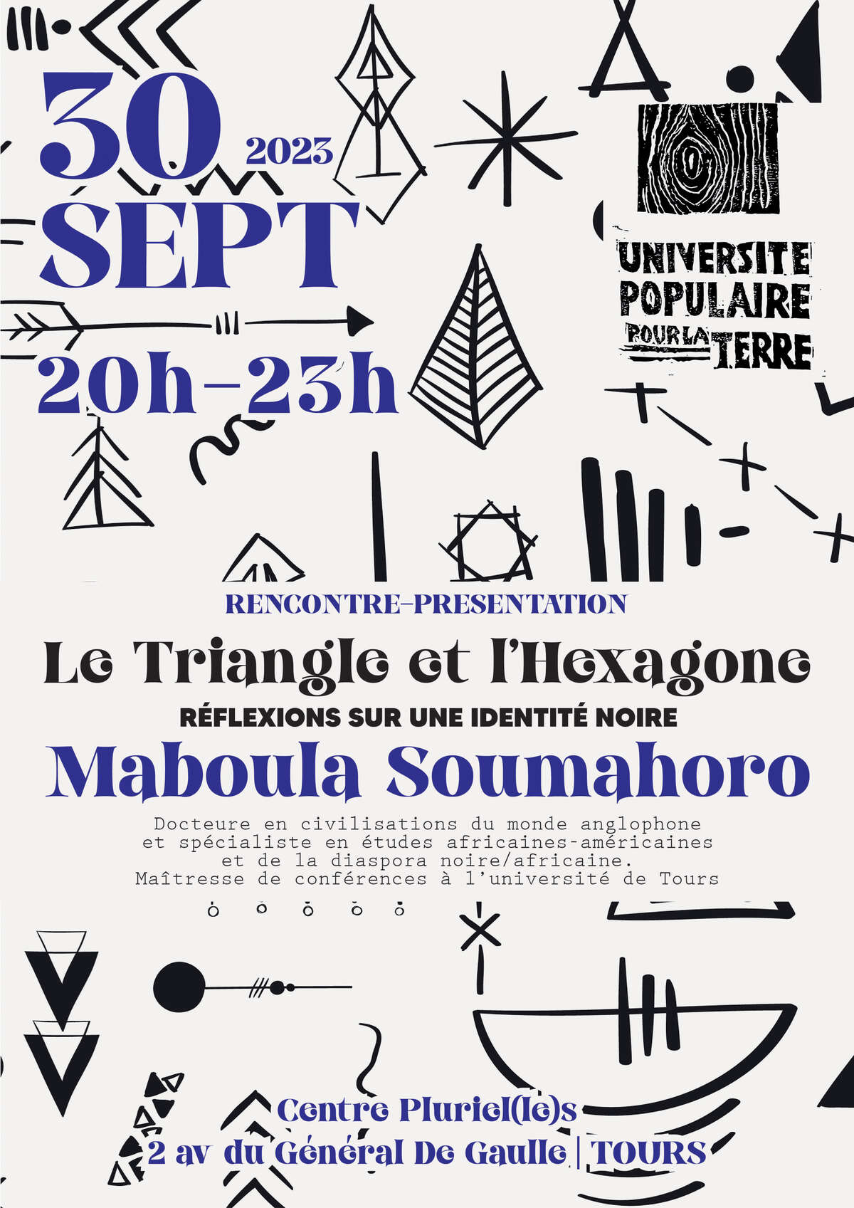 Illustration MABOULA SOUMAHORO - Le Triangle et l'Hexagone: réfléxions sur une identité noire.