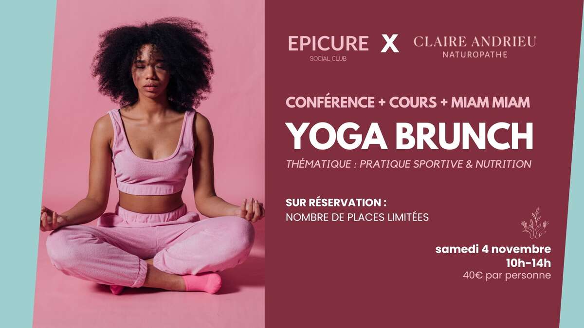 Illustration Yoga Brunch chez Epicure Social Club