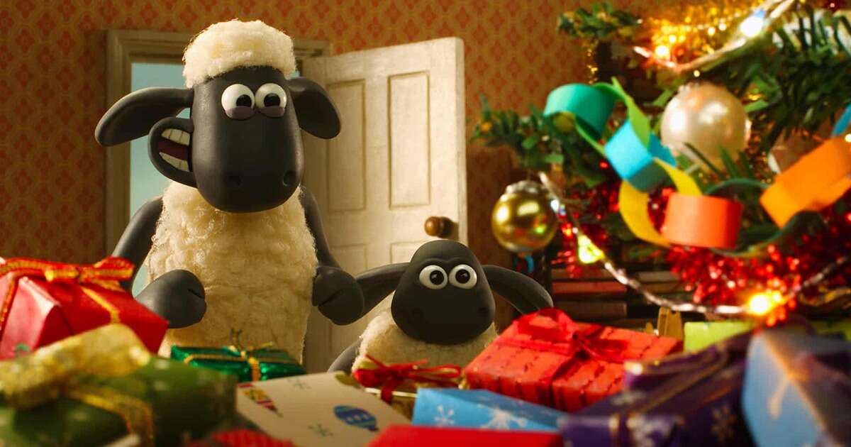Illustration Lʼincroyable Noël de shaun le mouton
