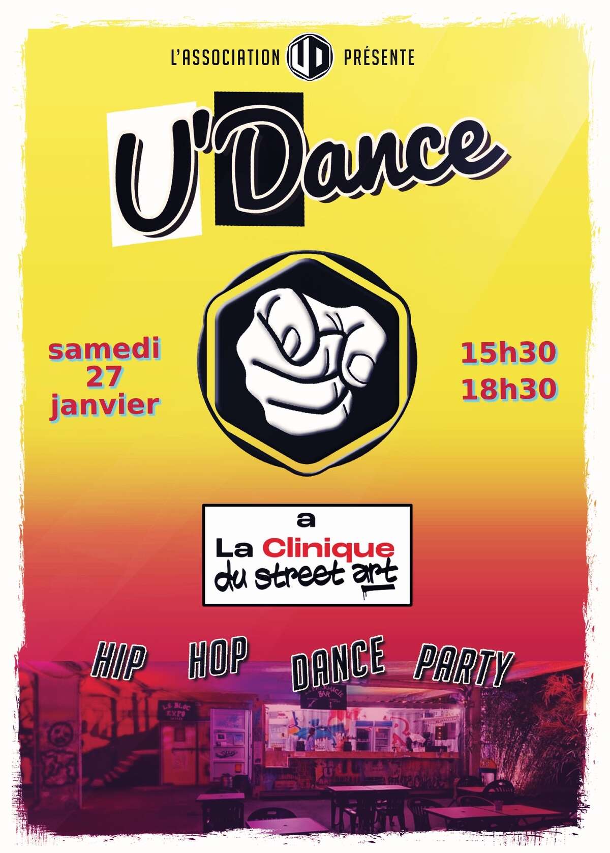 Illustration U'Dance à La Clinique du Street Art
