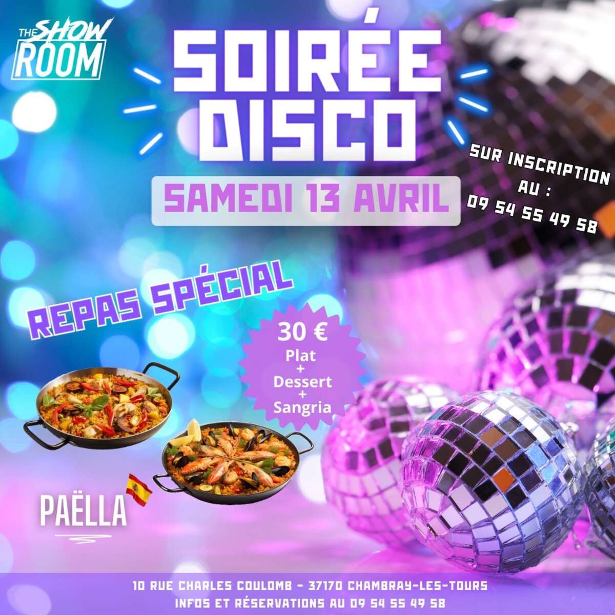 Photo de l'événement Soirée Disco + Paella à Charles Coulomb