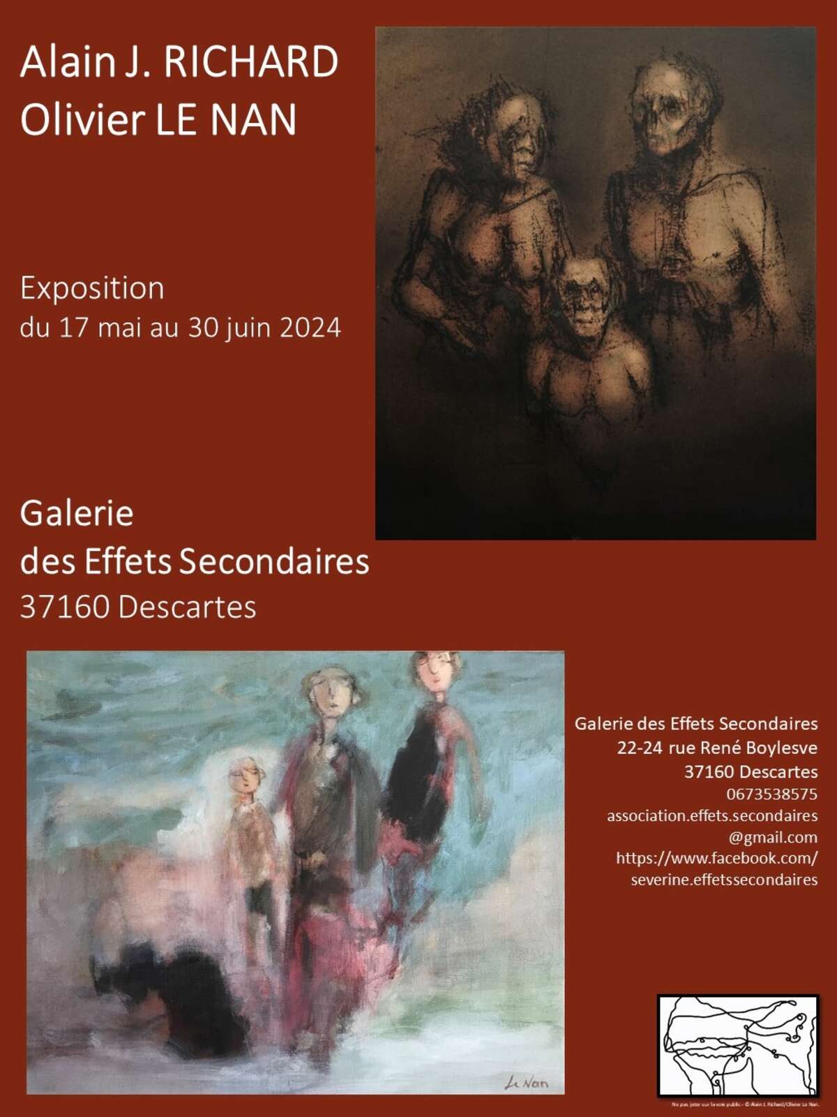 Photo de l'événement Exposition Alain J. Richard et Olivier Le Nan à Galerie des Effets Secondaires