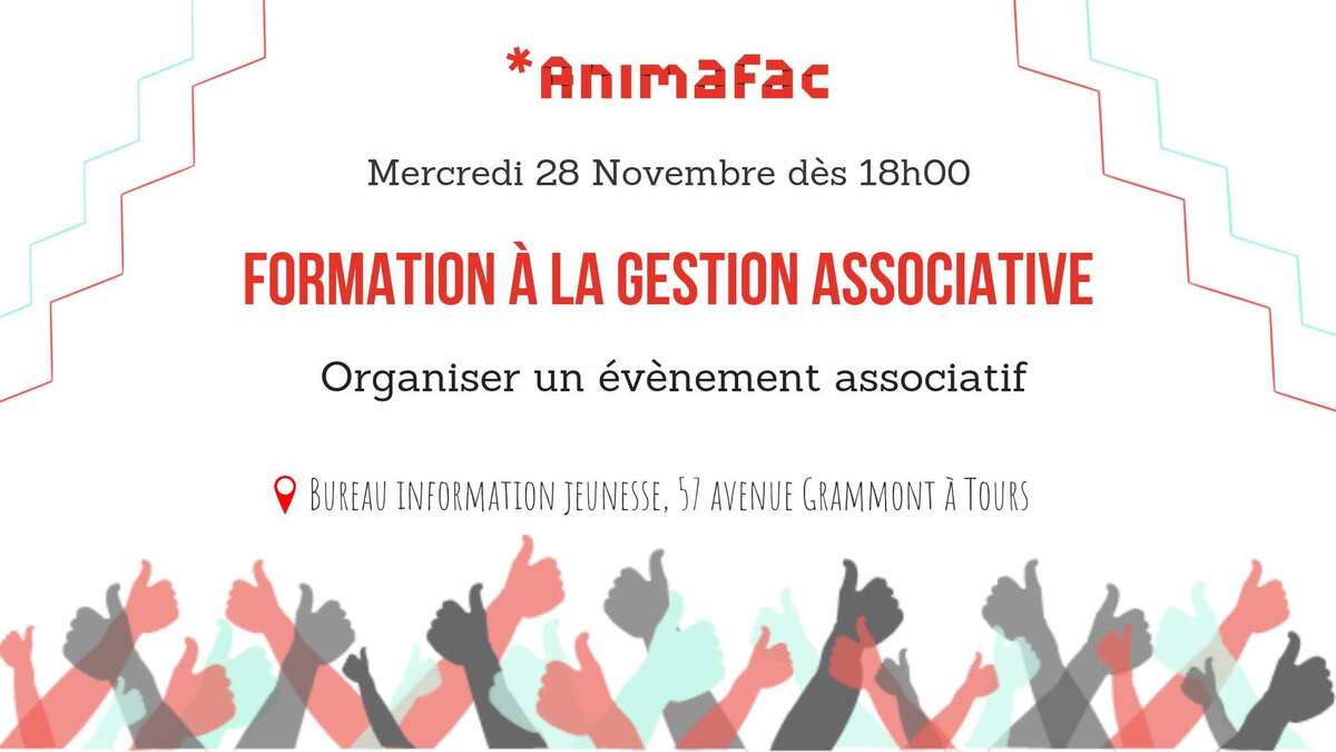 Photo de l'événement Formation : Organiser un évènement associatif à BIJ 37 - Bureau Information Jeunesse 37