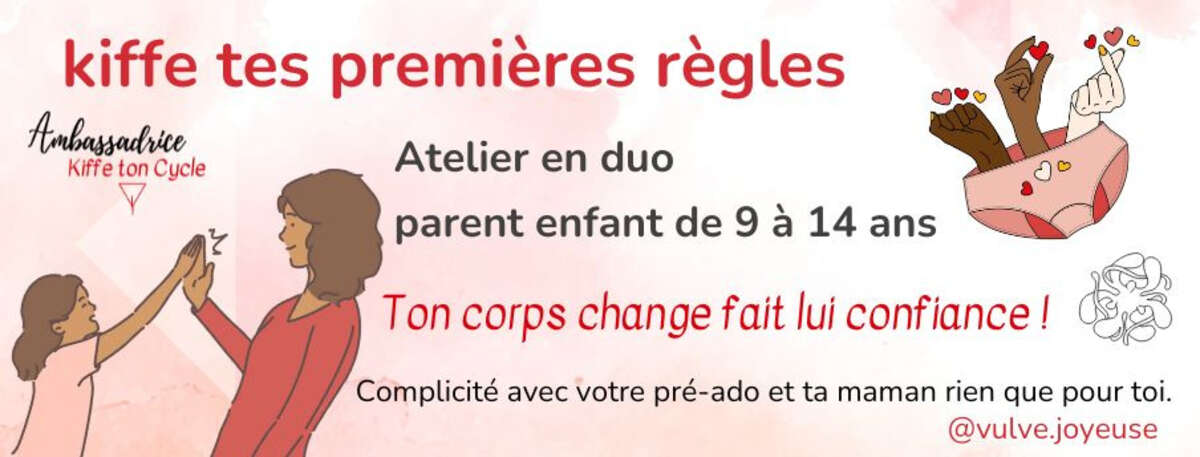 Illustration Atelier mère-fille / kiffe tes premières règles