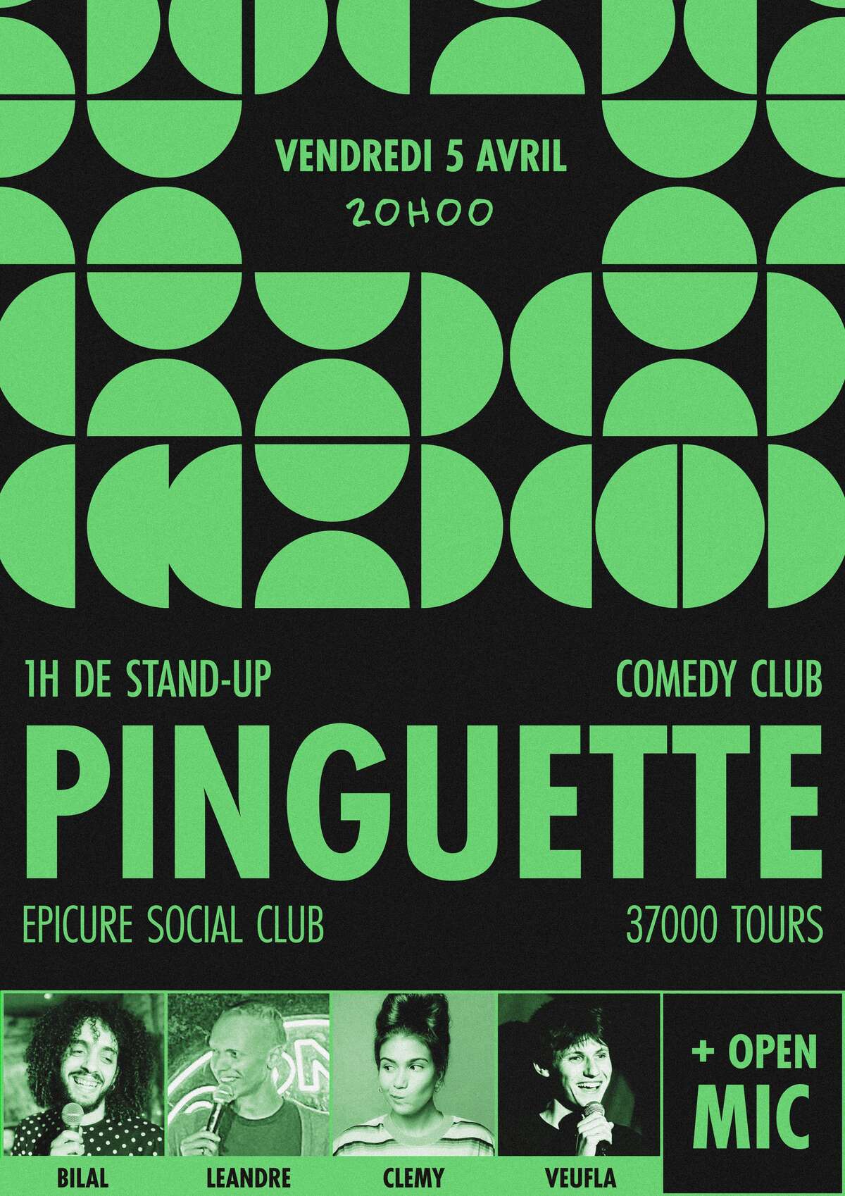 Illustration PINGUETTE COMEDY CLUB - DU STAND-UP À EPICURE SOCIAL CLUB