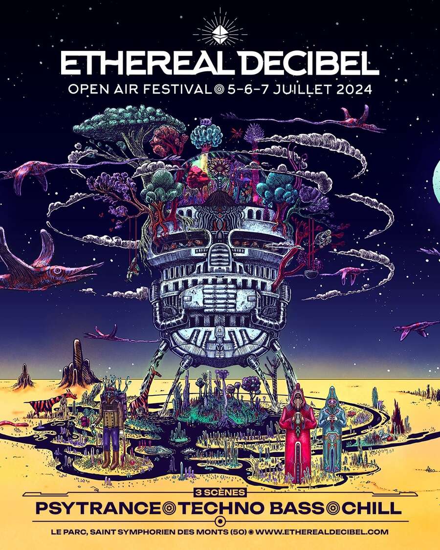 Illustration Ethereal Decibel Festival 2024
