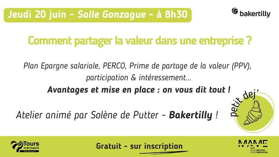 Photo de l'événement Atelier - Partage de la valeur en entreprise à MAME
