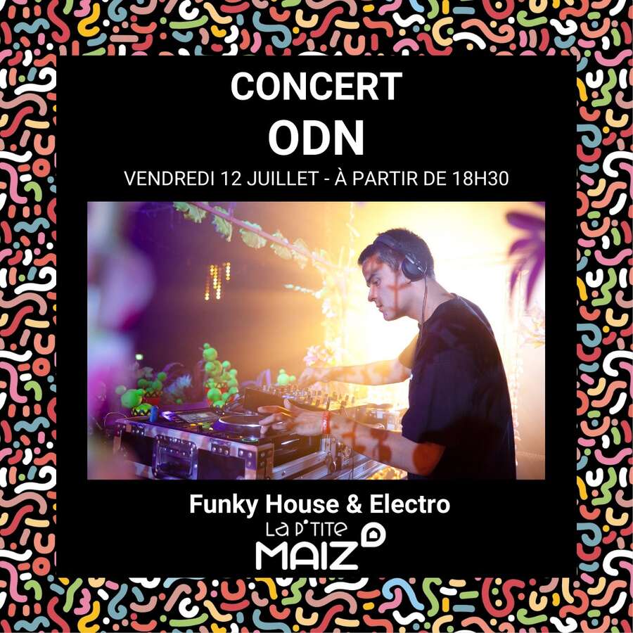 Illustration DJ Set ODN à La P'tite Maiz'