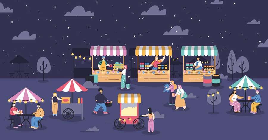 Illustration MARCHÉS NOCTURNES 