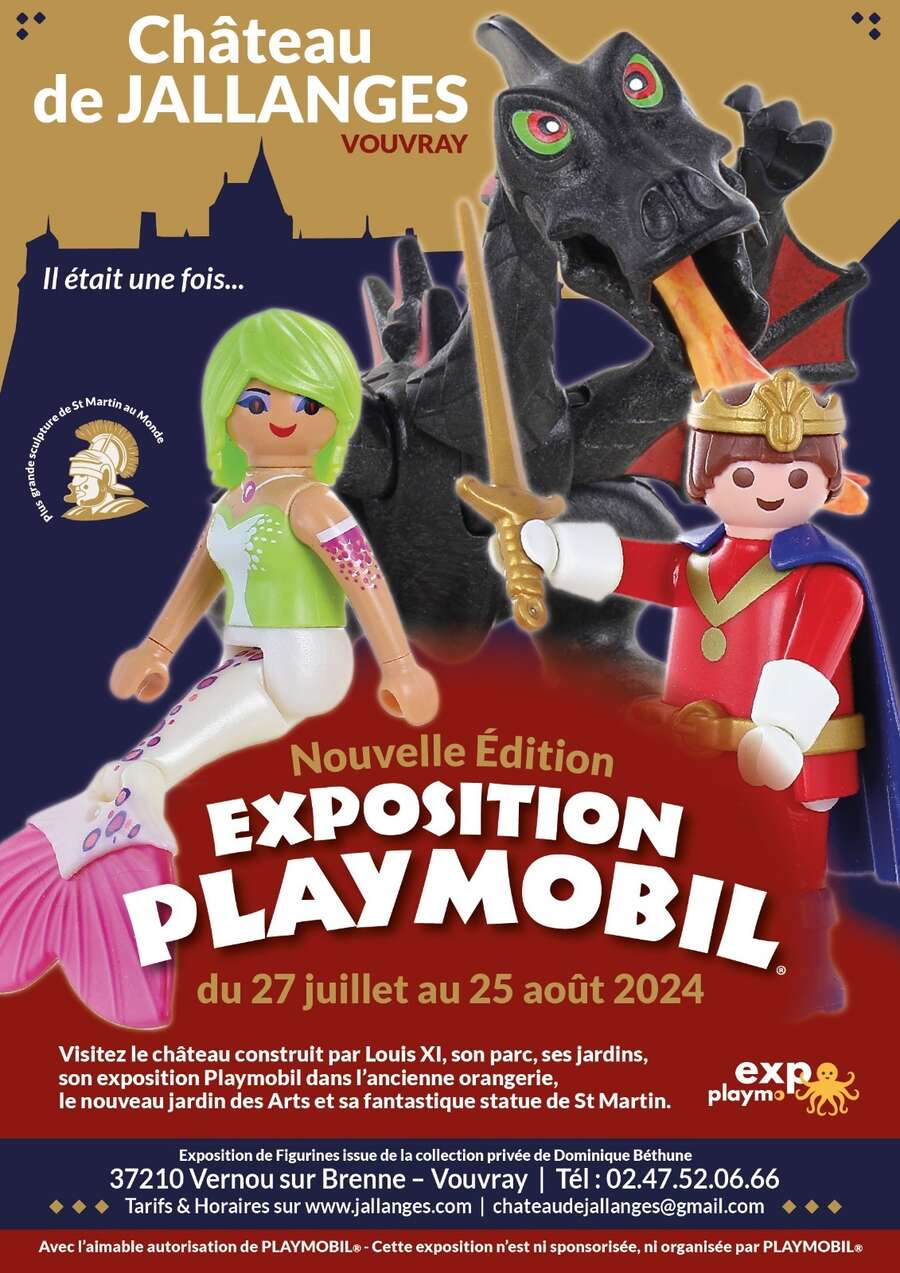 Photo de l'événement Exposition Playmobil au Château de Jallanges à Château de Jallanges & Spa