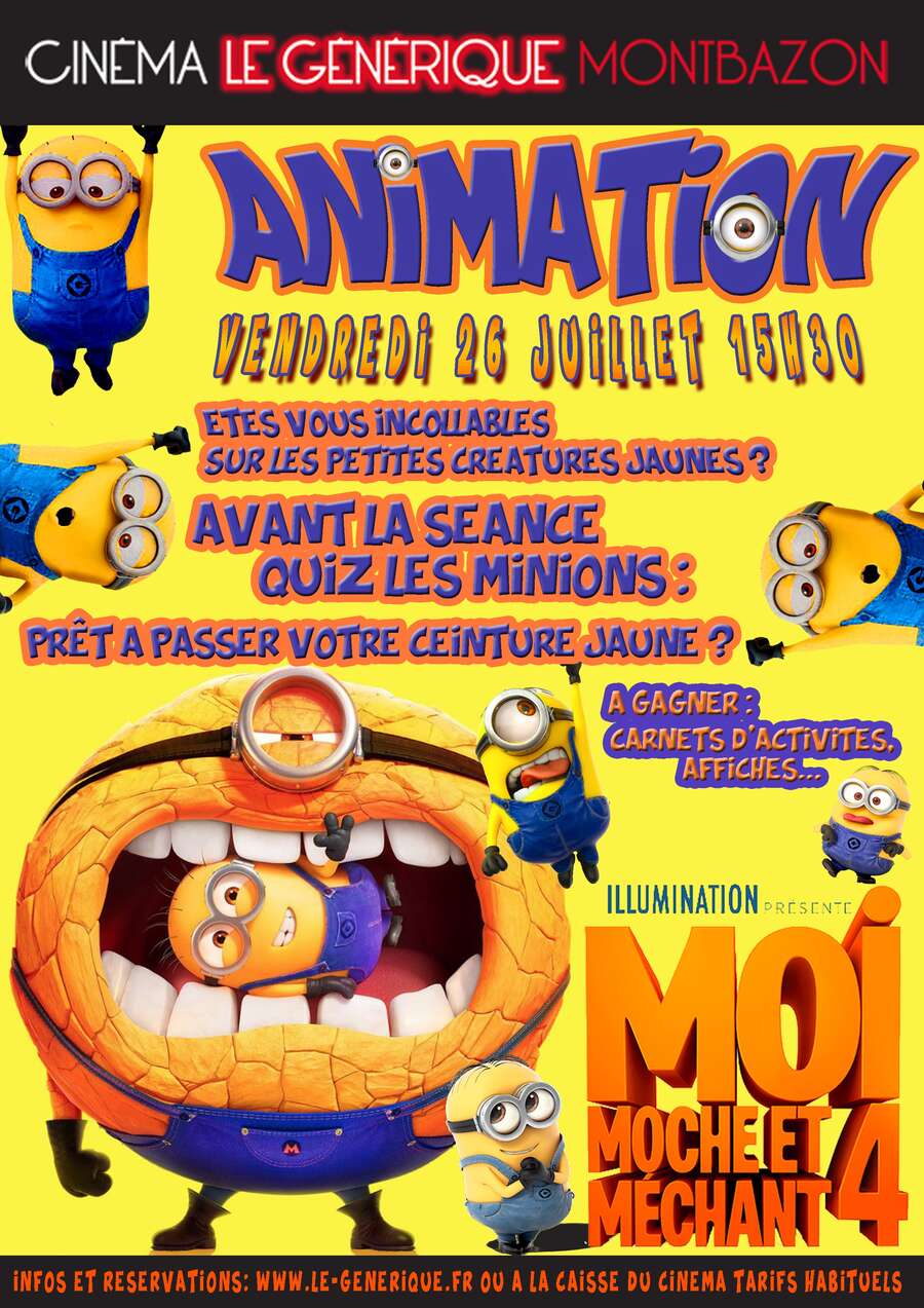 Illustration CINÉ QUIZ : MOI, MOCHE ET MÉCHANT 4