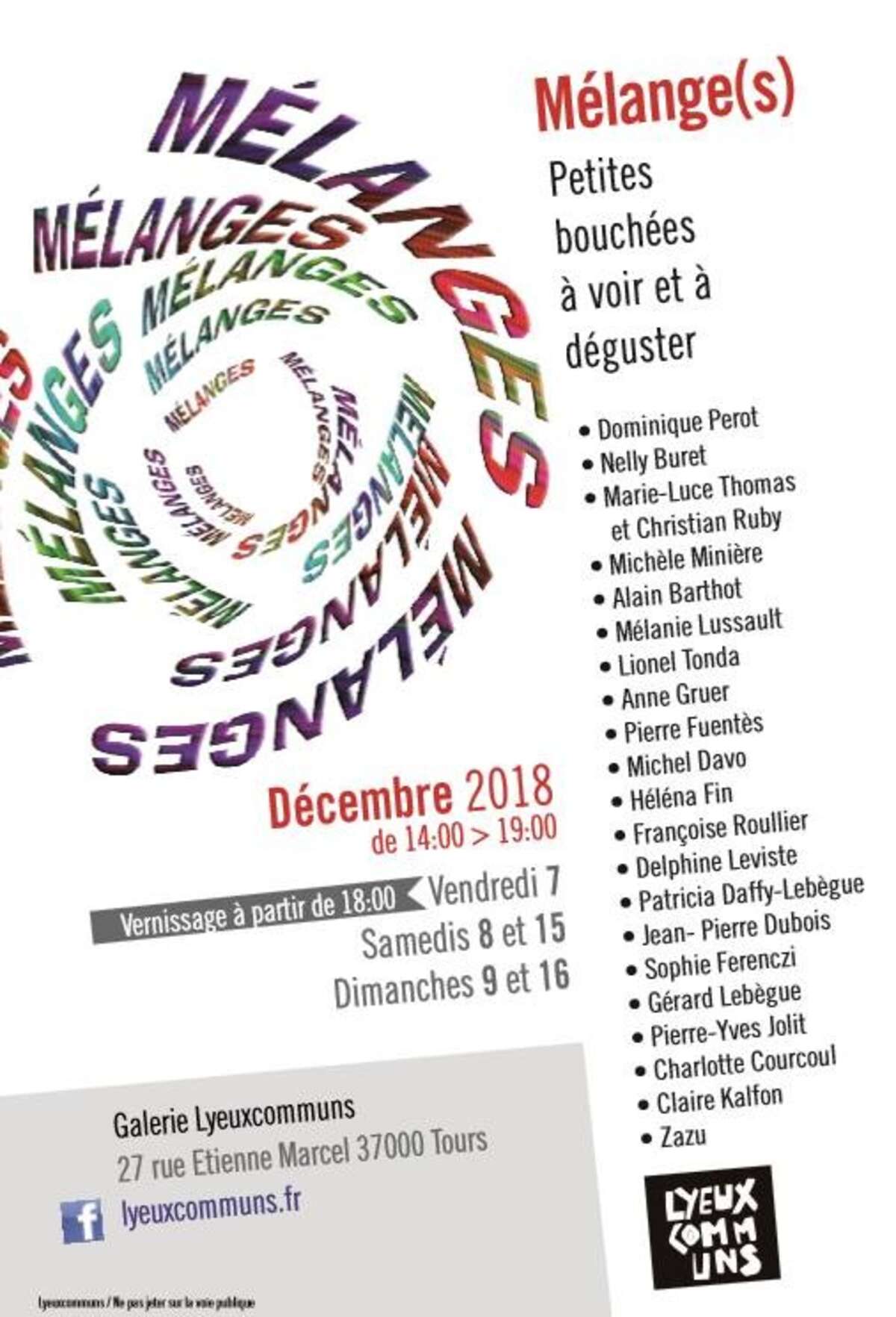 Photo de l'événement Mélange(s) à Lyeuxcomuns à Galerie Lyeuxcommuns