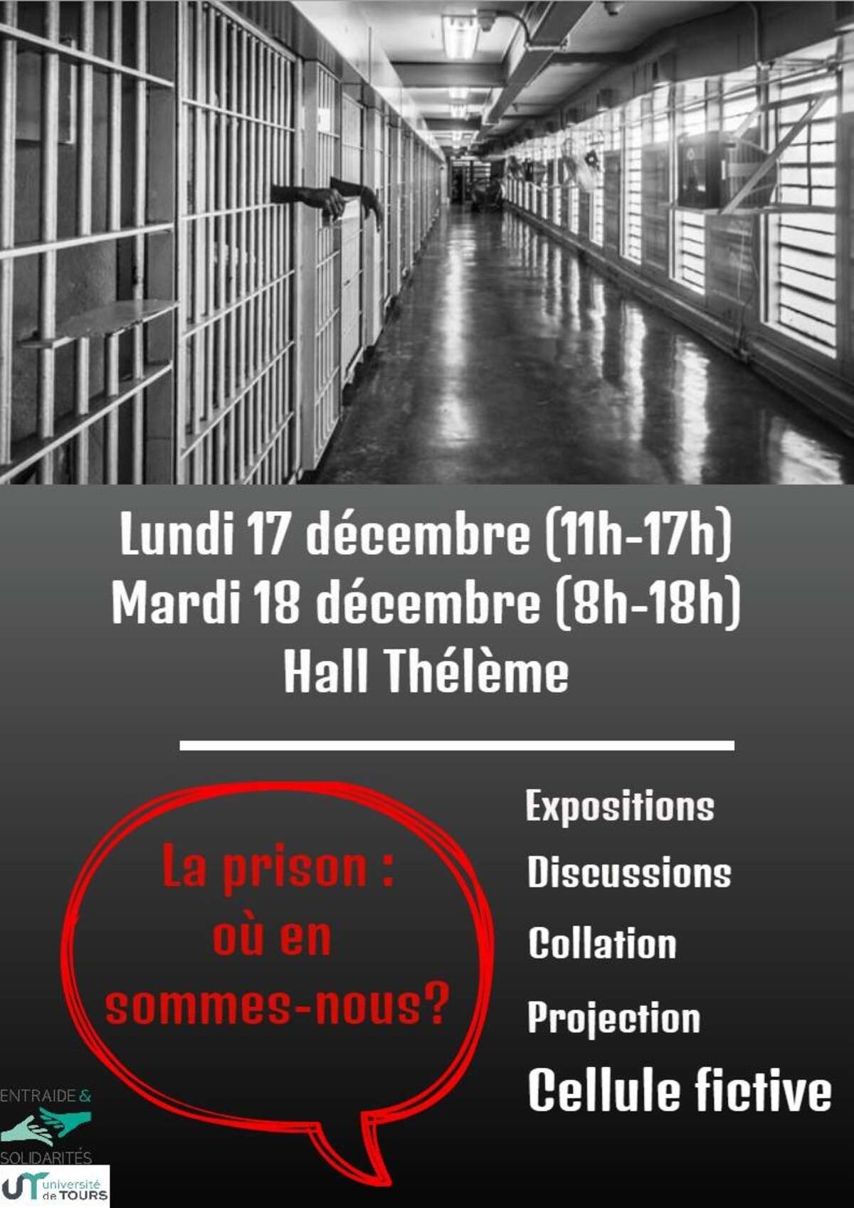Photo de l'événement La prison, où en sommes-nous ? à 3 Rue des Tanneurs, Tours