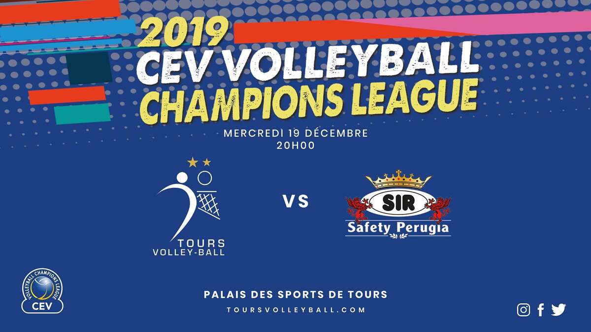 Illustration Tours - Pérouse (CEV VB Champions League)