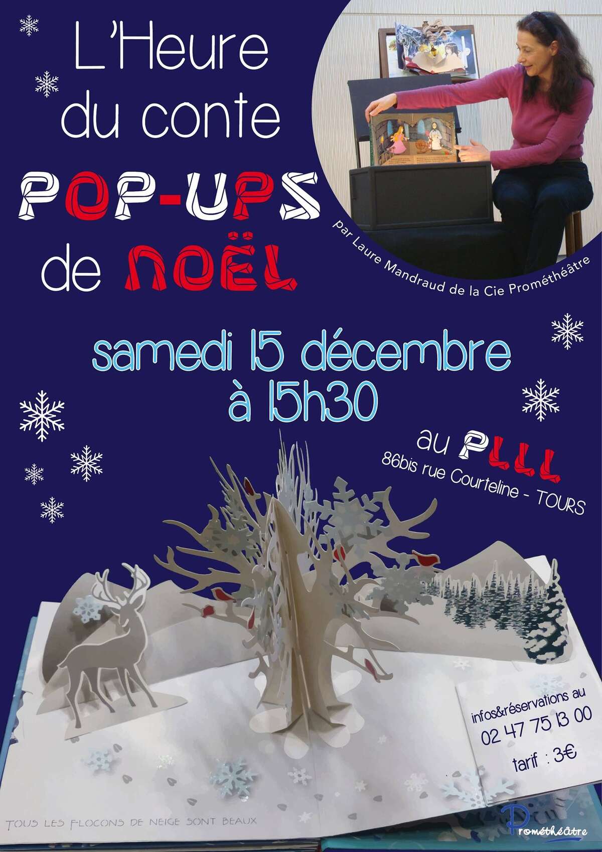 Photo de l'événement L'Heure du Conte Pop-ups de Noël du Prométhéâtre à PLLL Arts Loisirs Culture