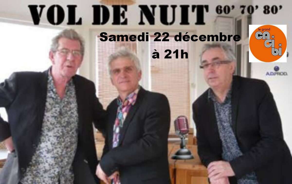 Photo de l'événement Concert Pop Rock Vol de nuit à Le Grand Cagibi
