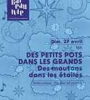 Illustration DES PETITS POTS DANS LES GRANDS Des moutons dans les étoiles