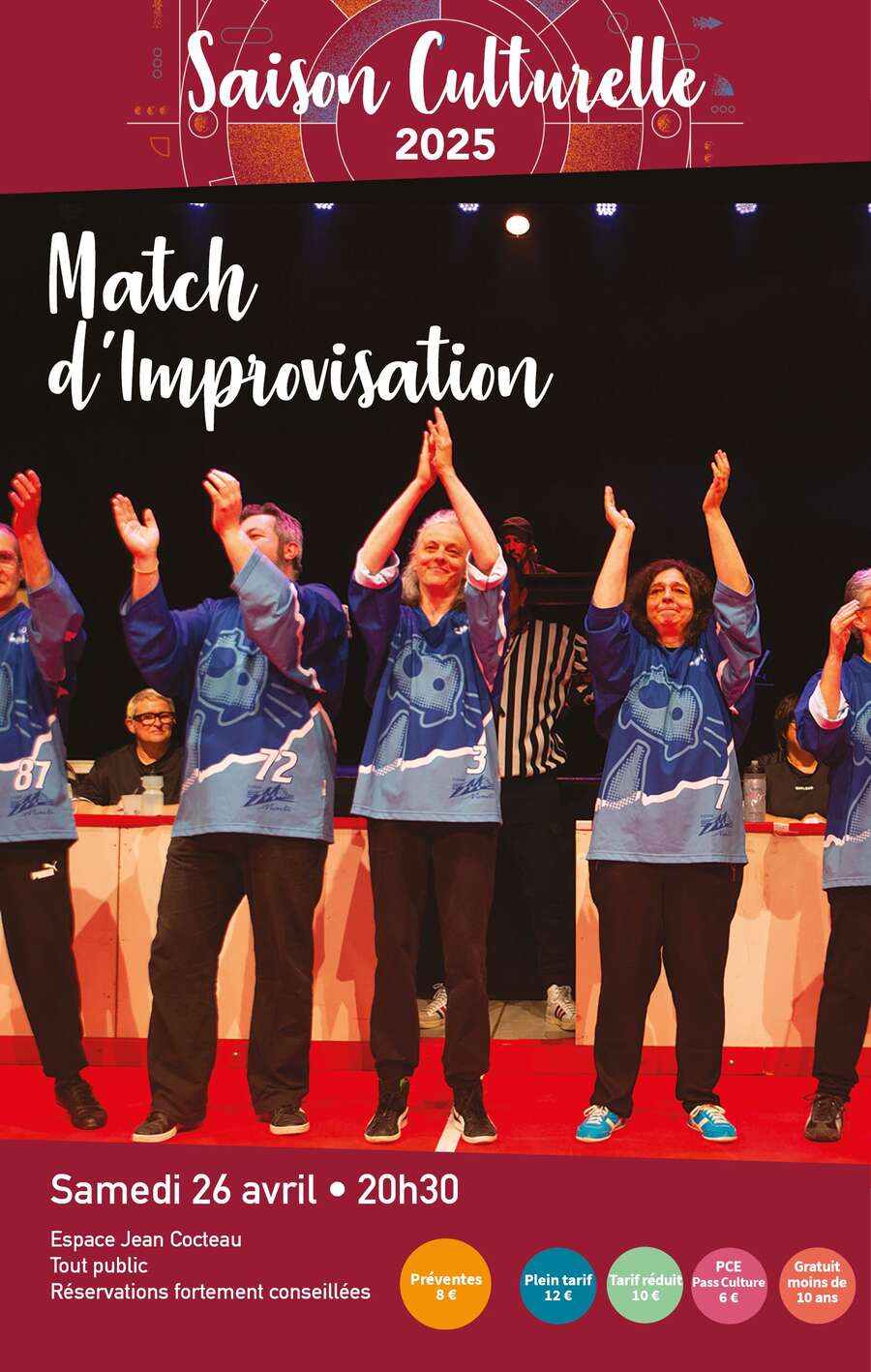 Photo de l'événement Match d’Improvisation à Espace Culturel Jean Cocteau