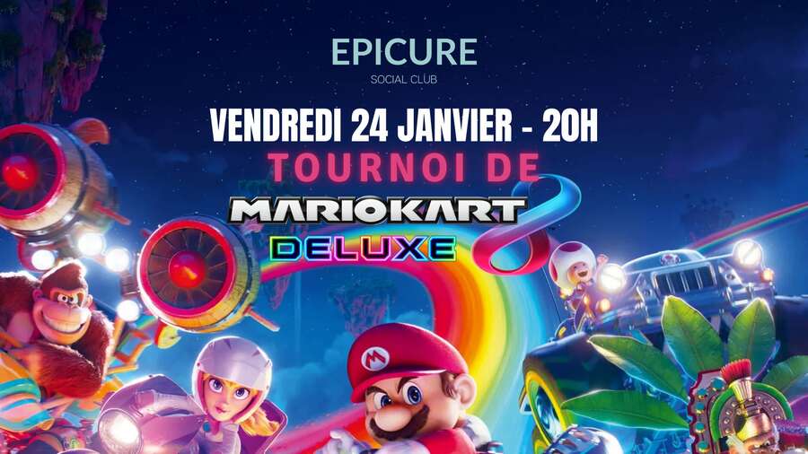 Photo de l'événement TOURNOI DE MARIO KART chez Epicure Social Club à epicure social club