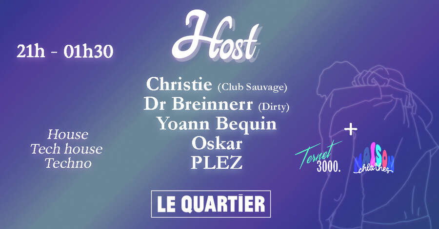 Photo de l'événement Vendredi 17 Janvier  -  HOST invite Christie + Dr Breinner à Le Quartier