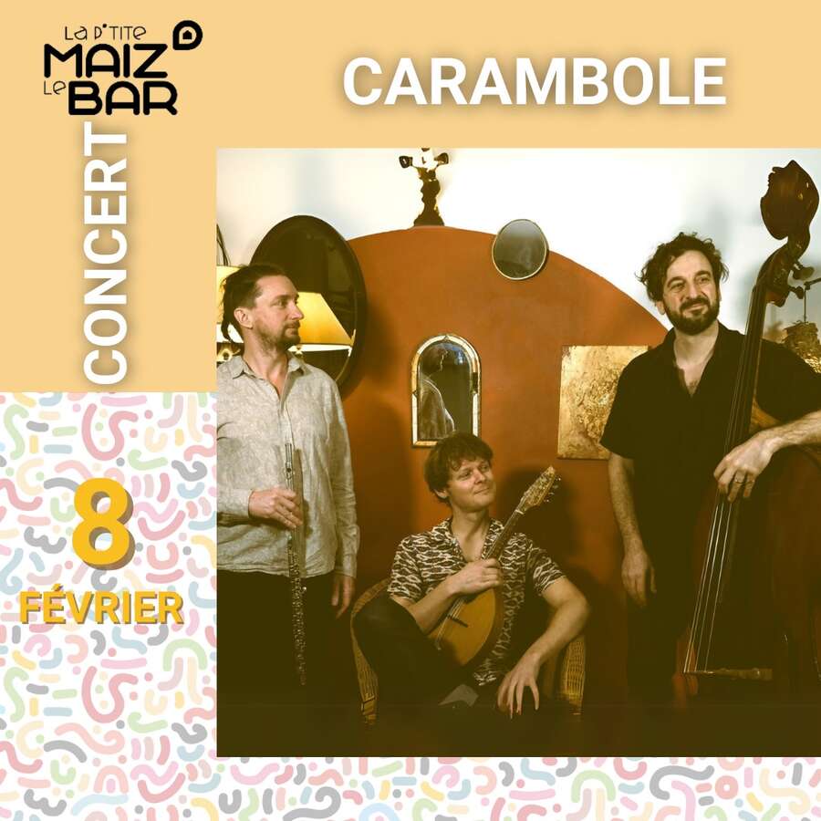 Illustration Concert Carambole à La P'tite Maiz' - Le Bar