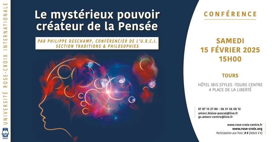 Photo de l'événement Conférence | Le mystérieux pouvoir créateur de la Pensée à ibis Styles Tours Centre