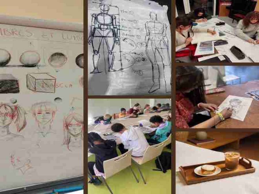 Photo de l'événement Stage dessin manga Japonais à Maison des Associations Louis Pasteur