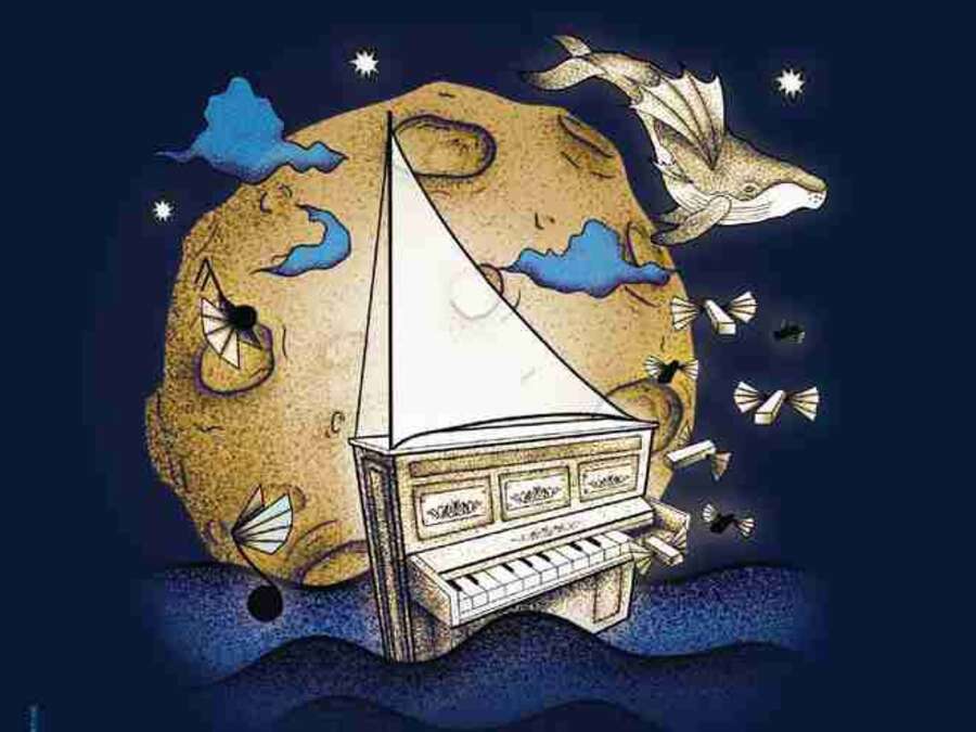 Illustration Le piano qui divague