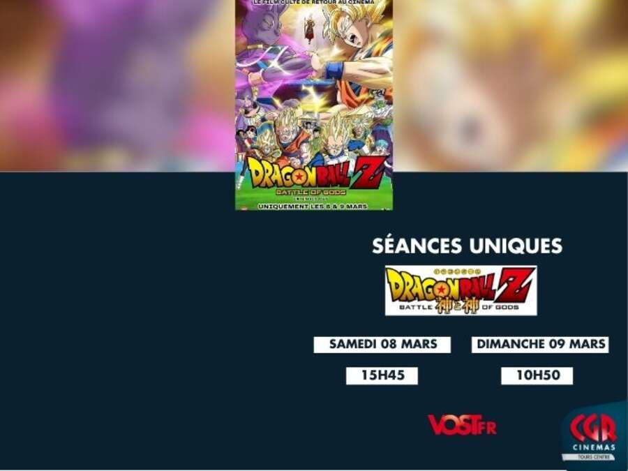 Photo de l'événement Dragon Ball Z : Battle of Gods (Extended Cut) à Cinéma CGR centre