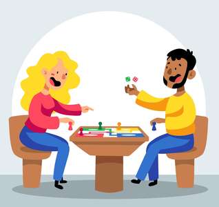 Illustration De jeux en jeux - Soirée jeux de société