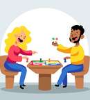 Illustration De jeux en jeux - Soirée jeux de société