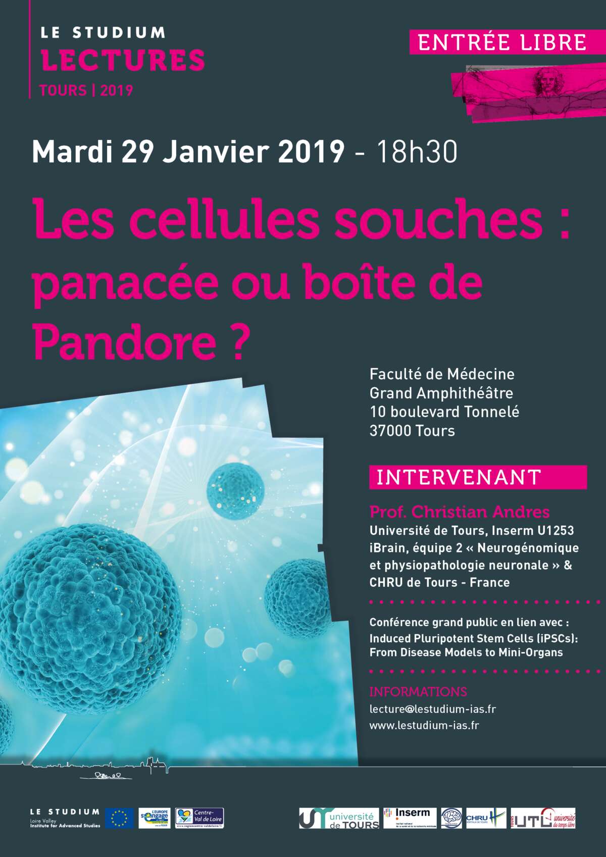 Photo de l'événement Les cellules souches : panacée ou boîte de Pandore ? à Faculté de médecine