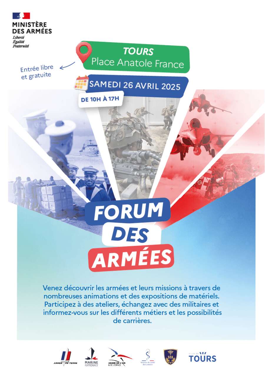 Photo de l'événement Forum des 3 armées à Place Anatole France 37000 Tours, France