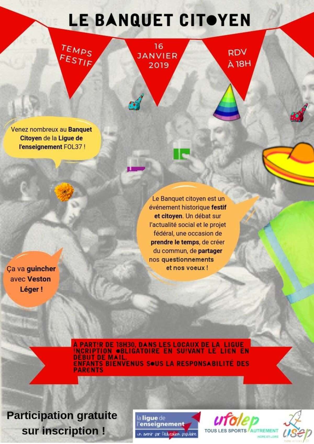 Illustration Le banquet citoyen