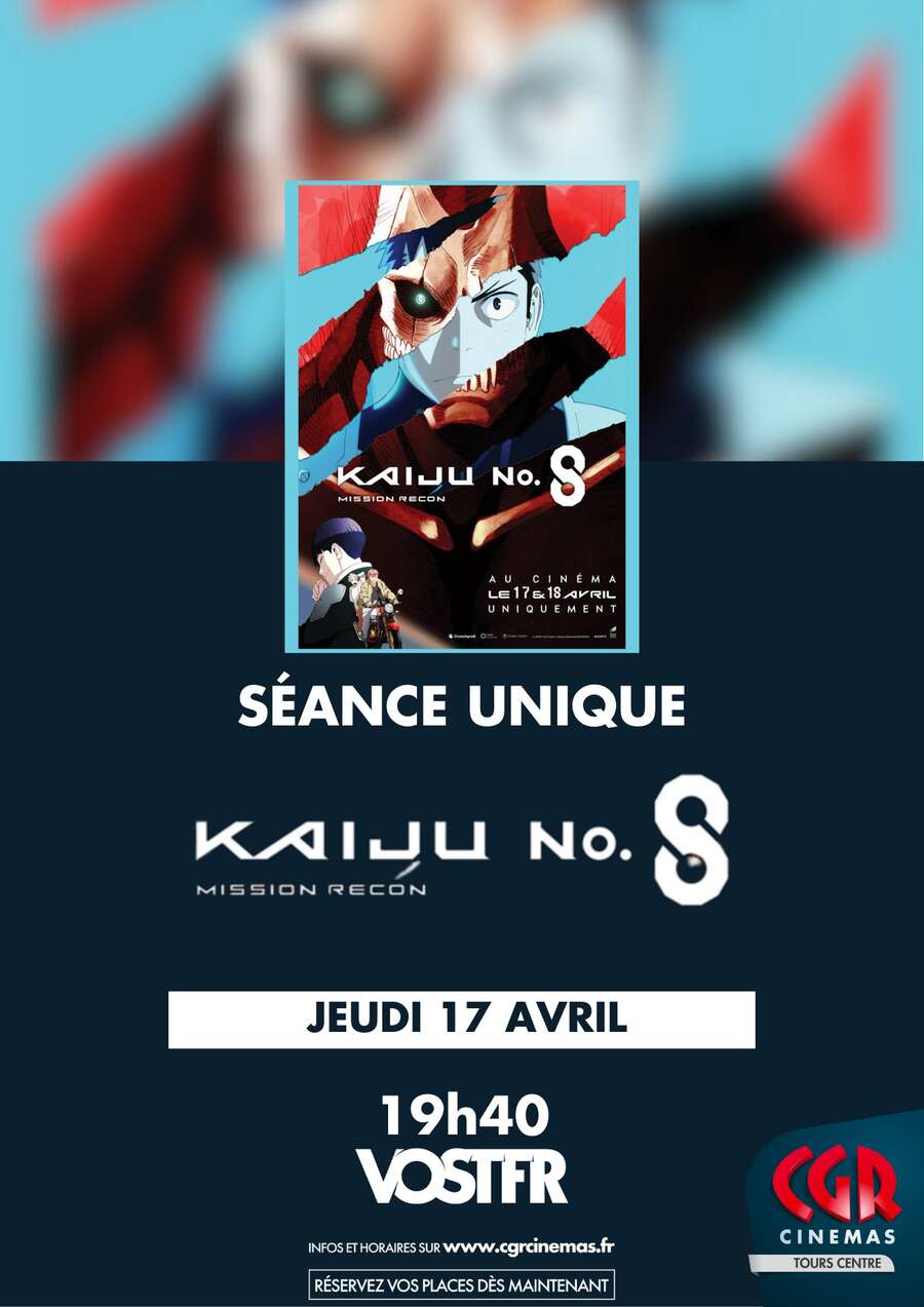 Photo de l'événement Kaiju N°8 mission recon à Cinéma CGR Tours