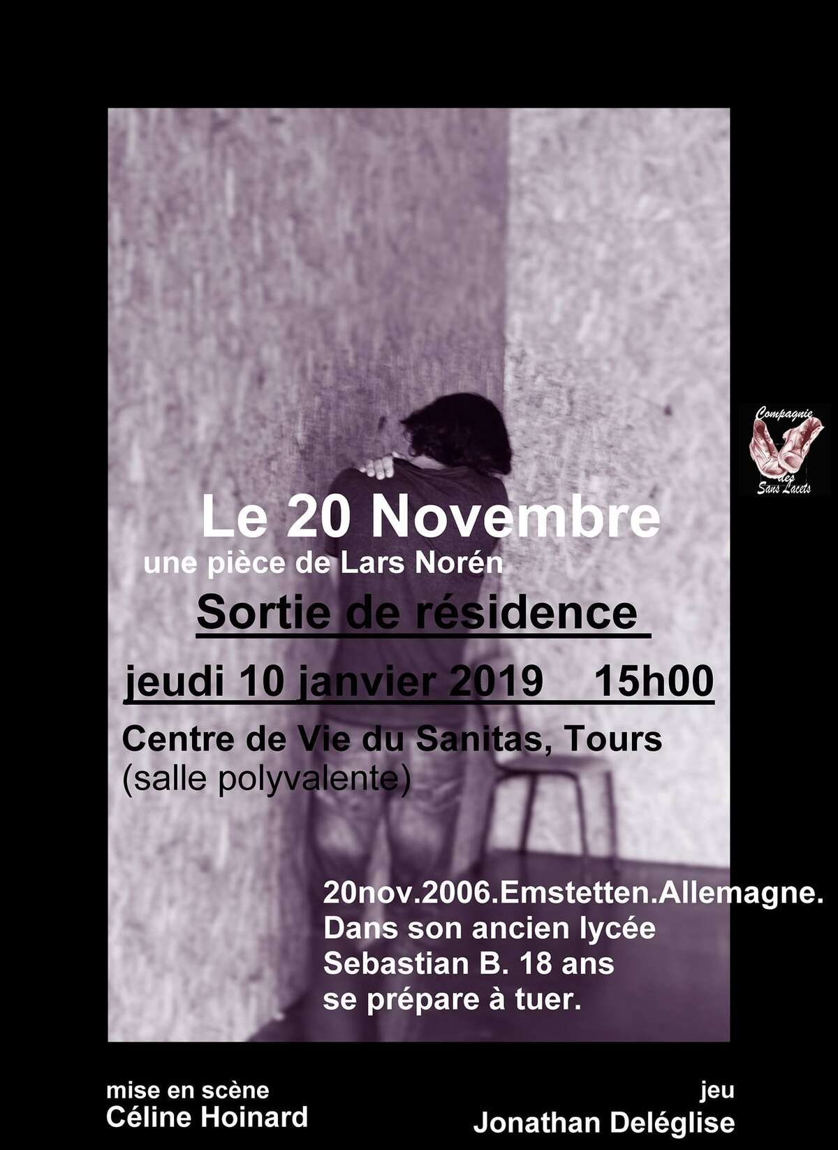 Photo de l'événement Sortie de résidence / Le 20 Novembre de Lars Norén à Sanitas