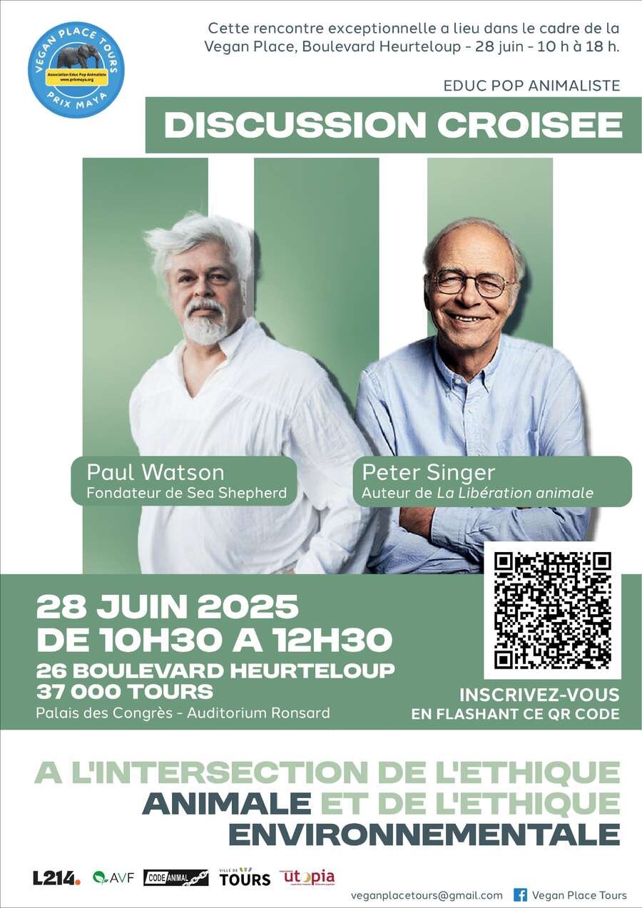 Photo de l'événement Conférence de Peter Singer & Paul Watson à Auditorium Ronsard du Vinci