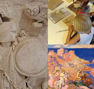 Illustration Le Musée Amusant : Vacances Mythiques. 8 > 12 ans
