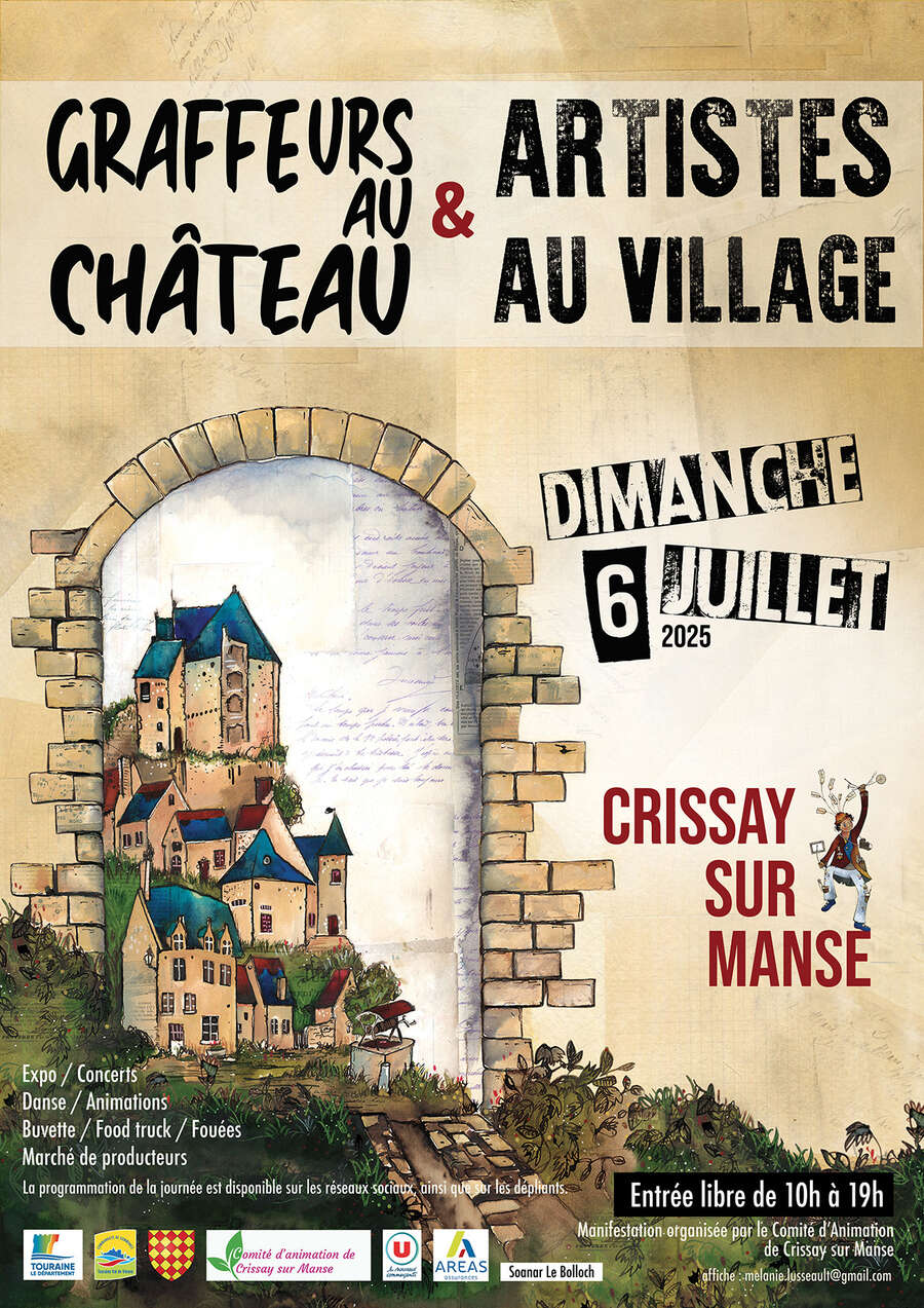 Photo de l'événement Artistes au Village & Graffeurs au château à Crissay sur Manse