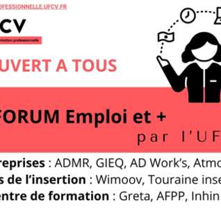 Illustration Le forum emploi et + par l'UFCV