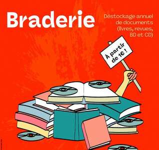 Illustration Braderie de livres et CD
